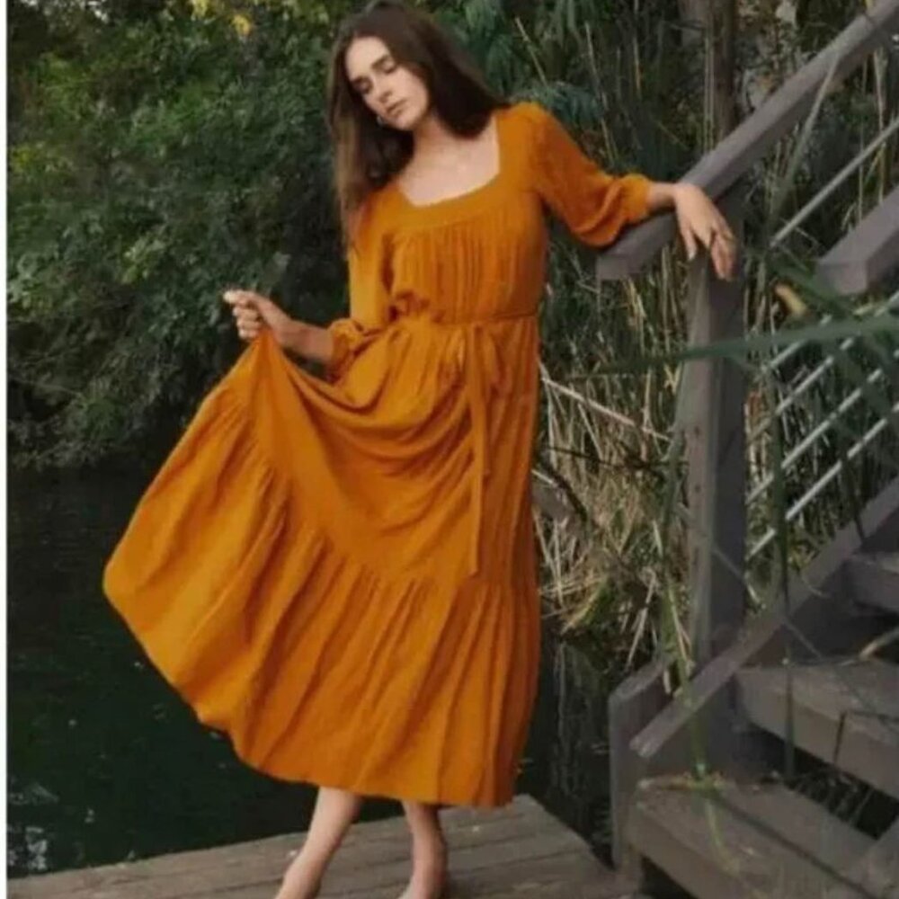 Christy Dawn Bianca Dress - Turmeric - Size M